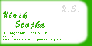 ulrik stojka business card